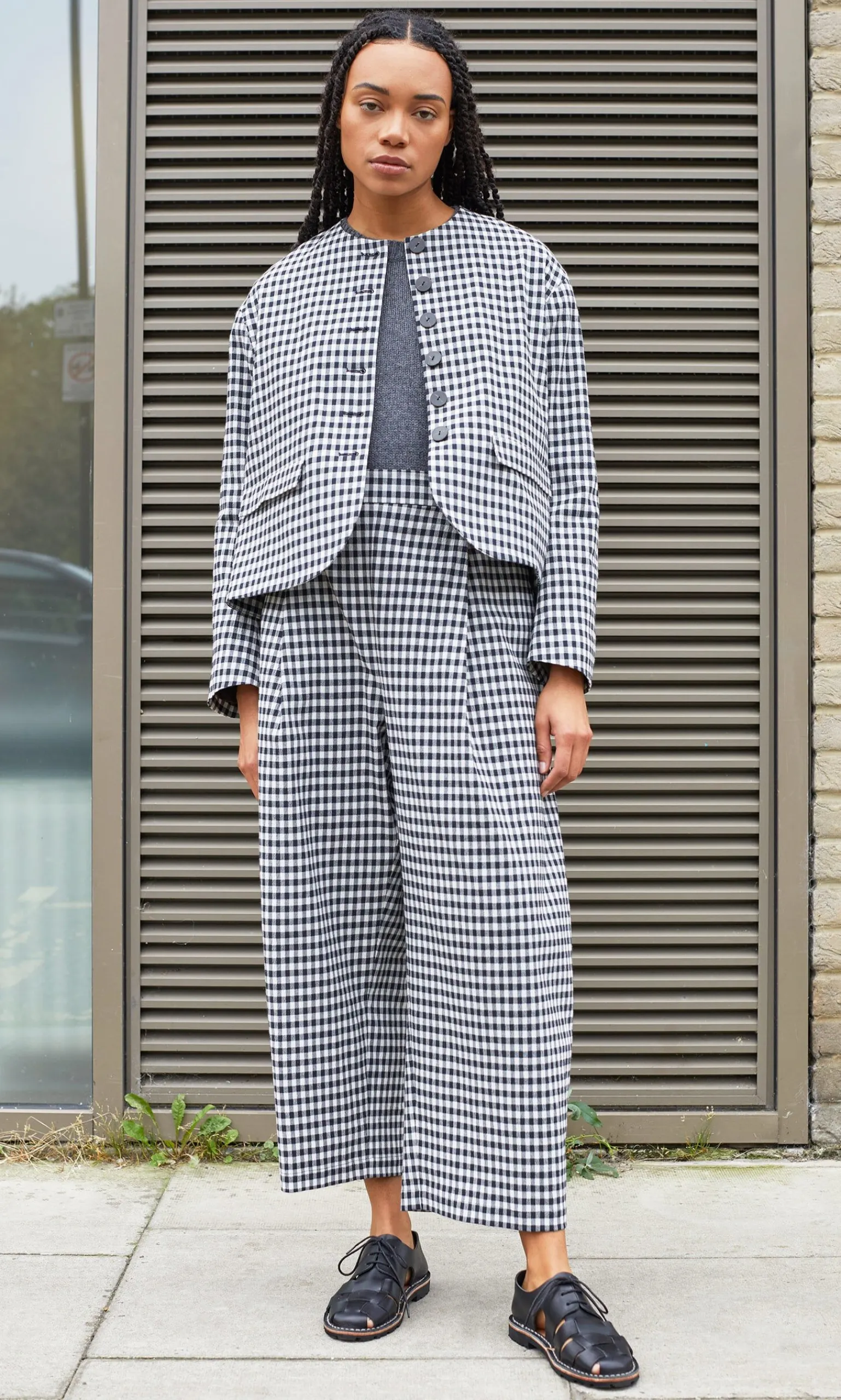 Agnes Gingham Jacket>Plümo Studio Clearance