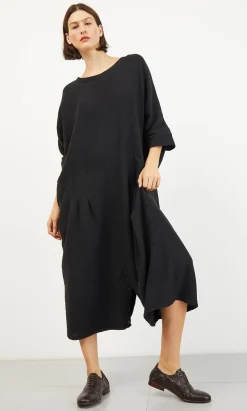 Black Culotte Dress>Plümo Studio Clearance