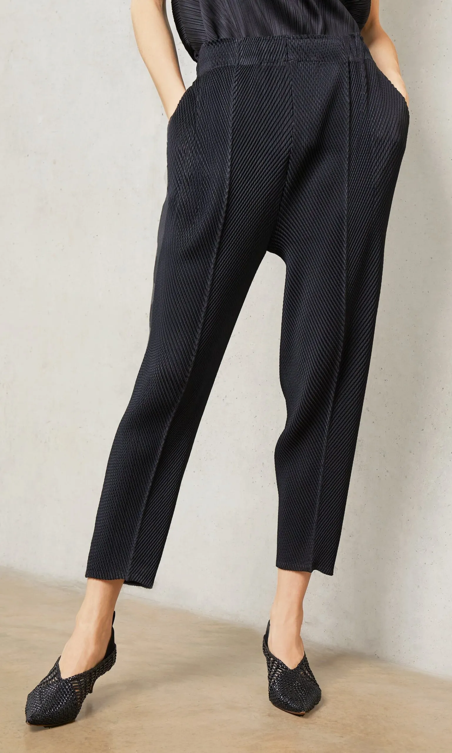 Black Pleat Trousers>Plümo Best