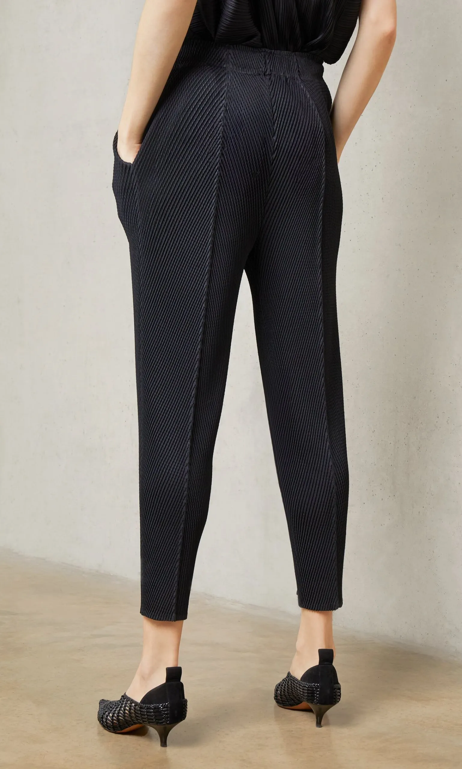 Black Pleat Trousers>Plümo Best