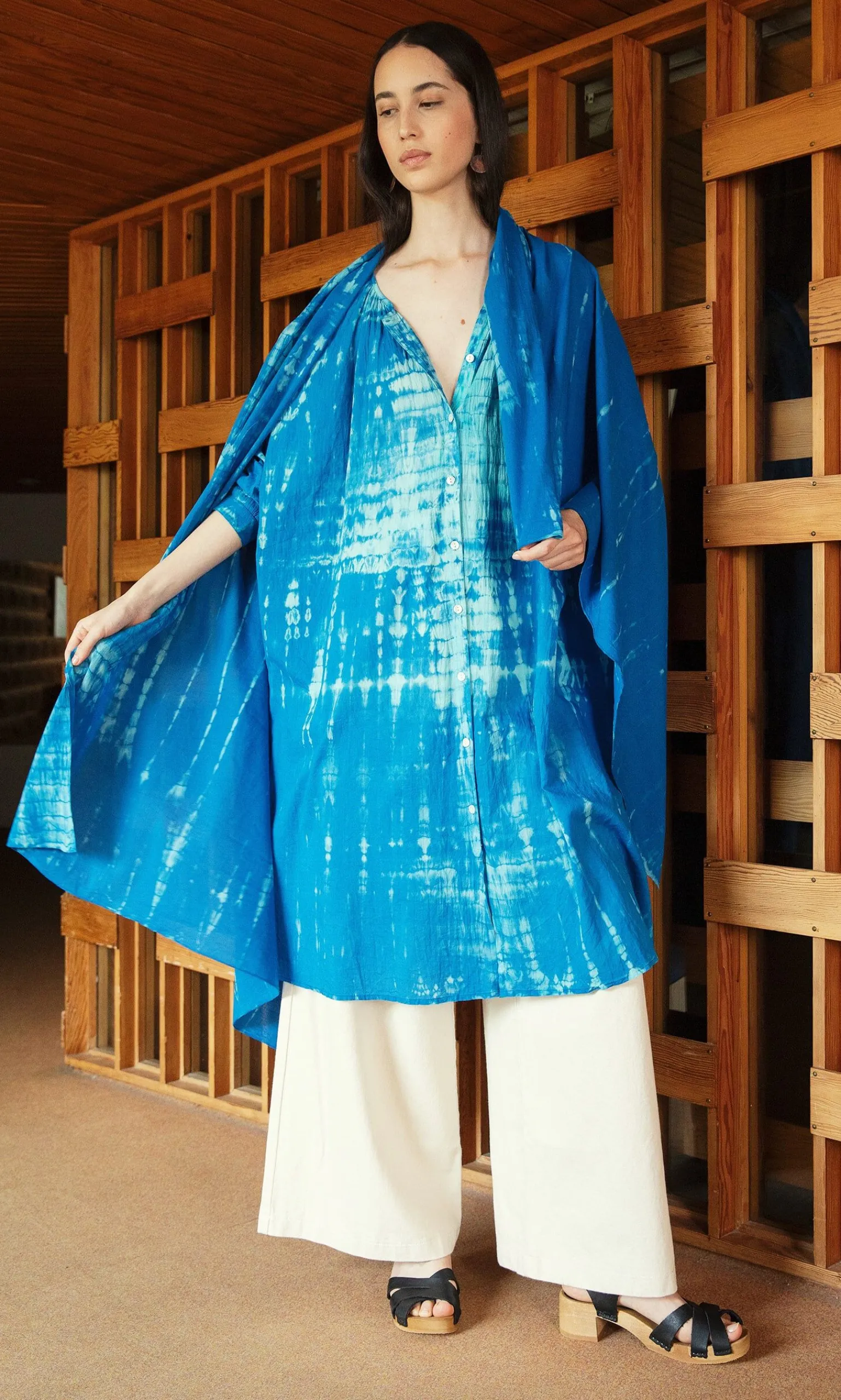 Blue Tie Dye Sarong>Plümo Clearance