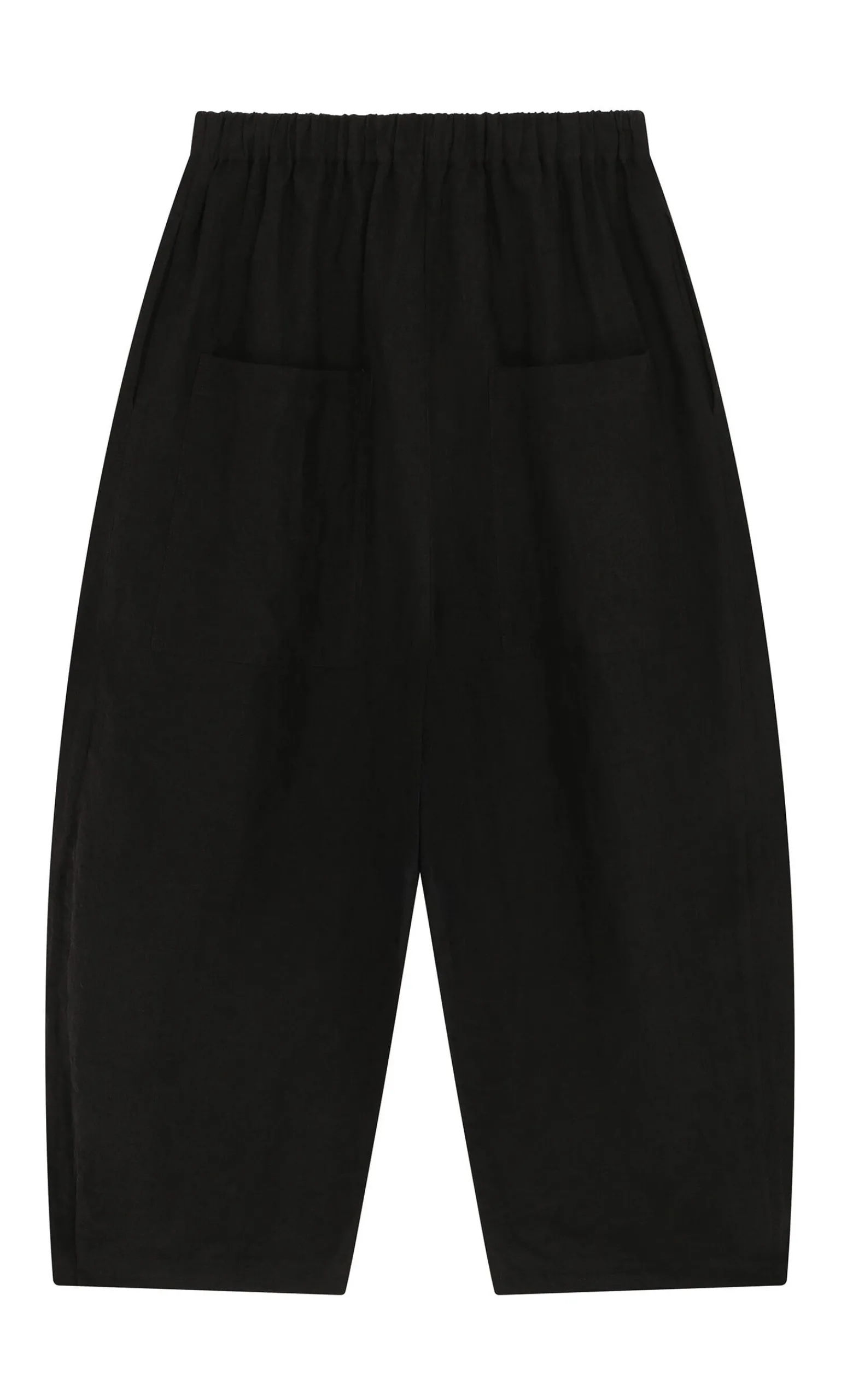 Butoni Pants - Black Linen>Plümo Studio Hot