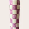 Checker Vase - Lilac>Plümo Hot