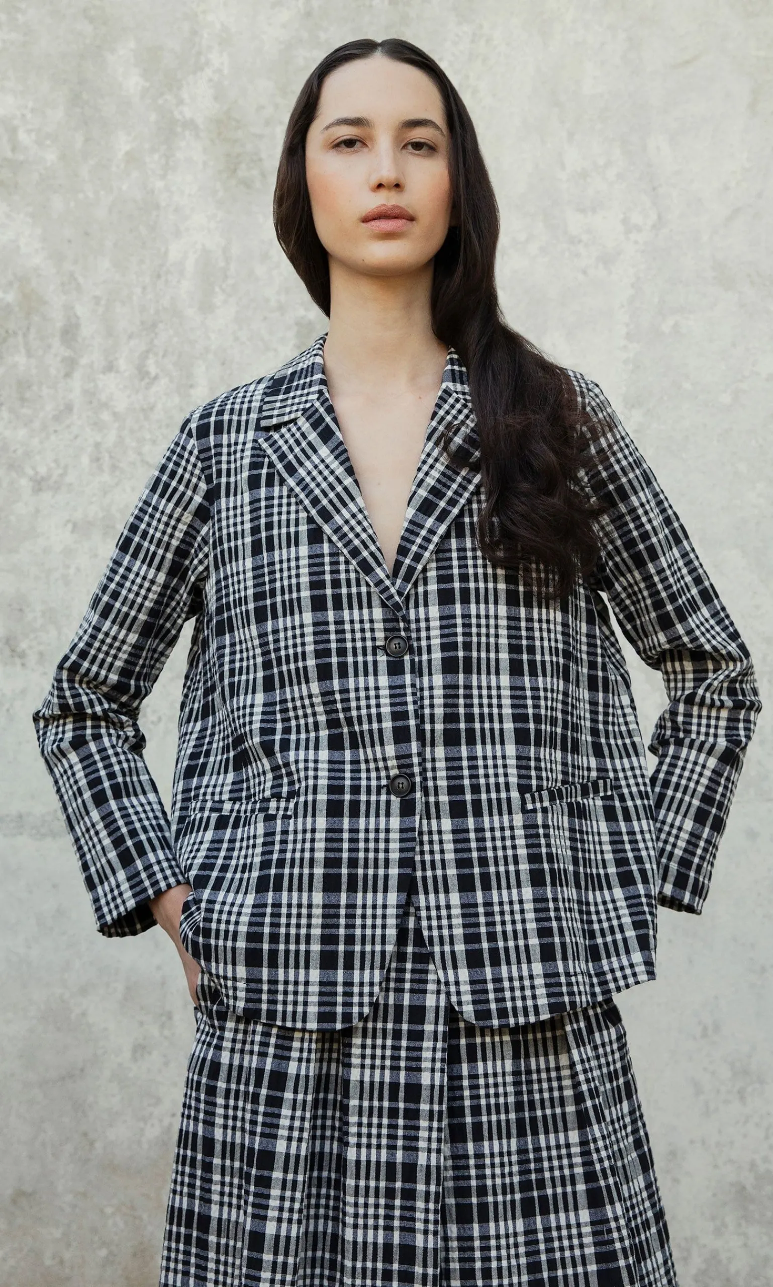 Corta Check Jacket>Neirami Online