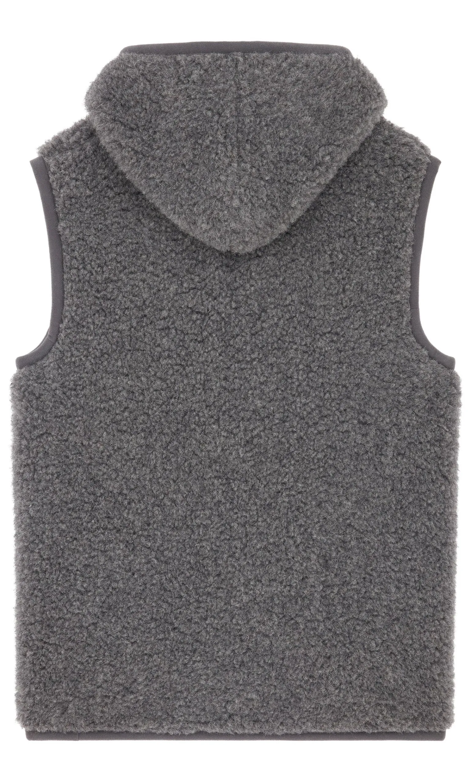 Dark Grey Wool Gilet>Plümo Studio Online