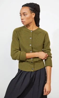Derby Cardigan - Green>Plümo Studio