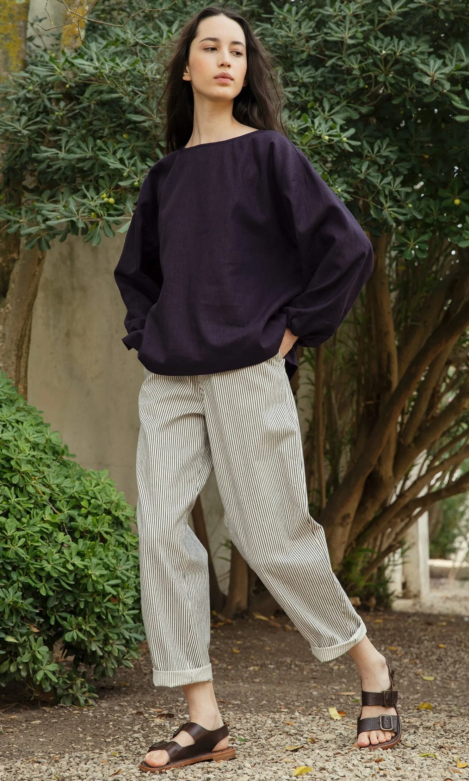 Eva Indigo Blouse>Plümo Studio Hot