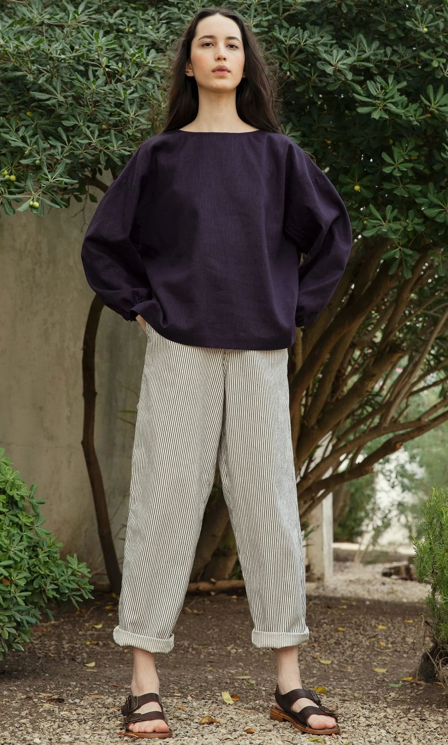 Eva Indigo Blouse>Plümo Studio Hot