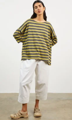 Grigo Stripe Top>Plümo Sale