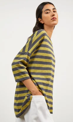 Grigo Stripe Top><noscript><img width=