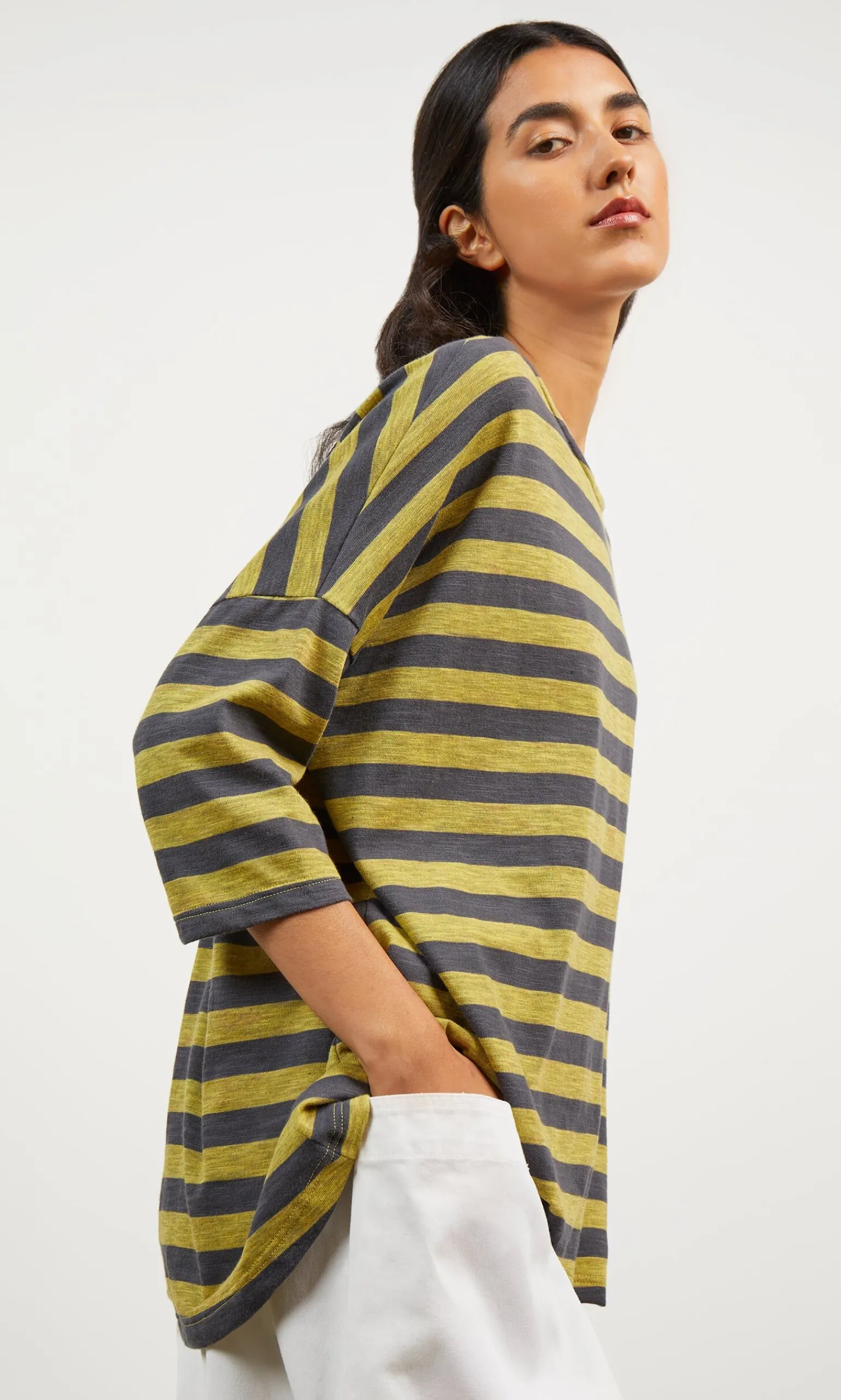 Grigo Stripe Top>Plümo Sale