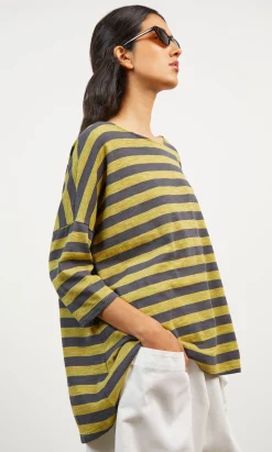 Grigo Stripe Top><noscript><img width=