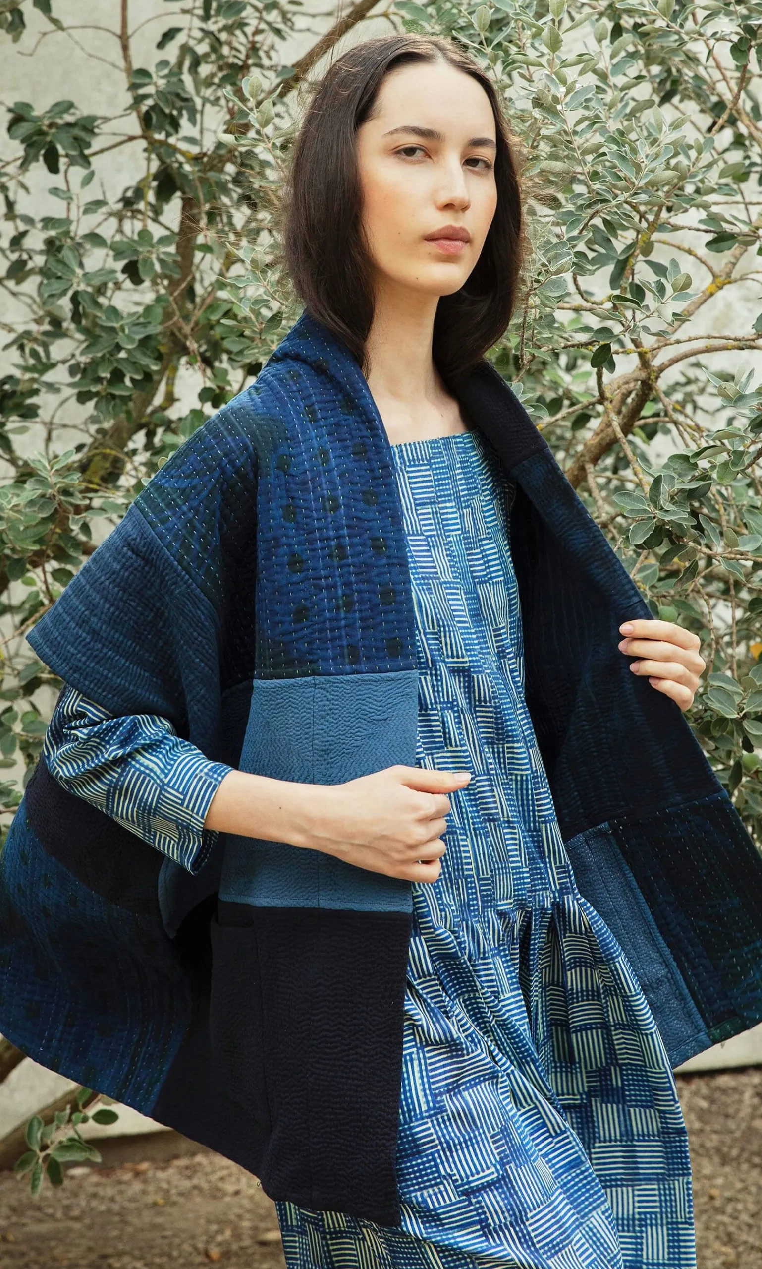 Indigo Patch Kimono>Plümo Sale
