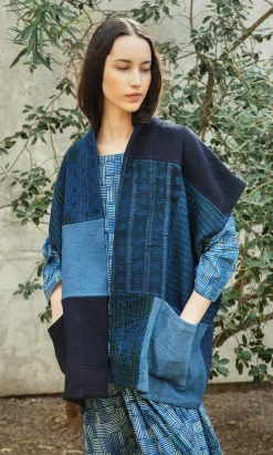 Indigo Patch Kimono><noscript><img width=