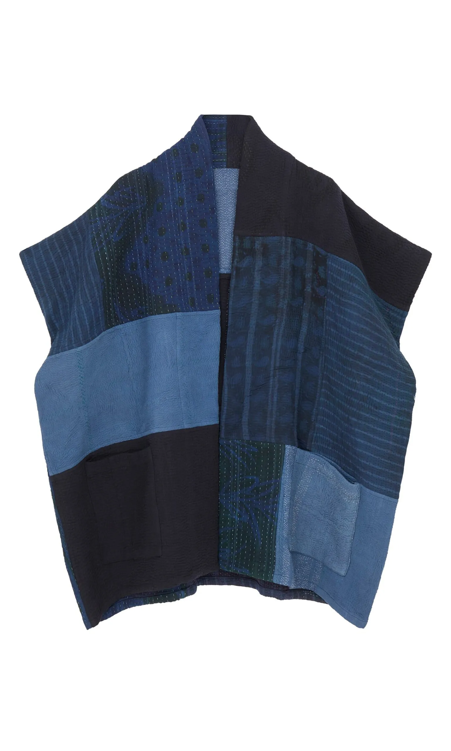 Indigo Patch Kimono>Plümo Sale