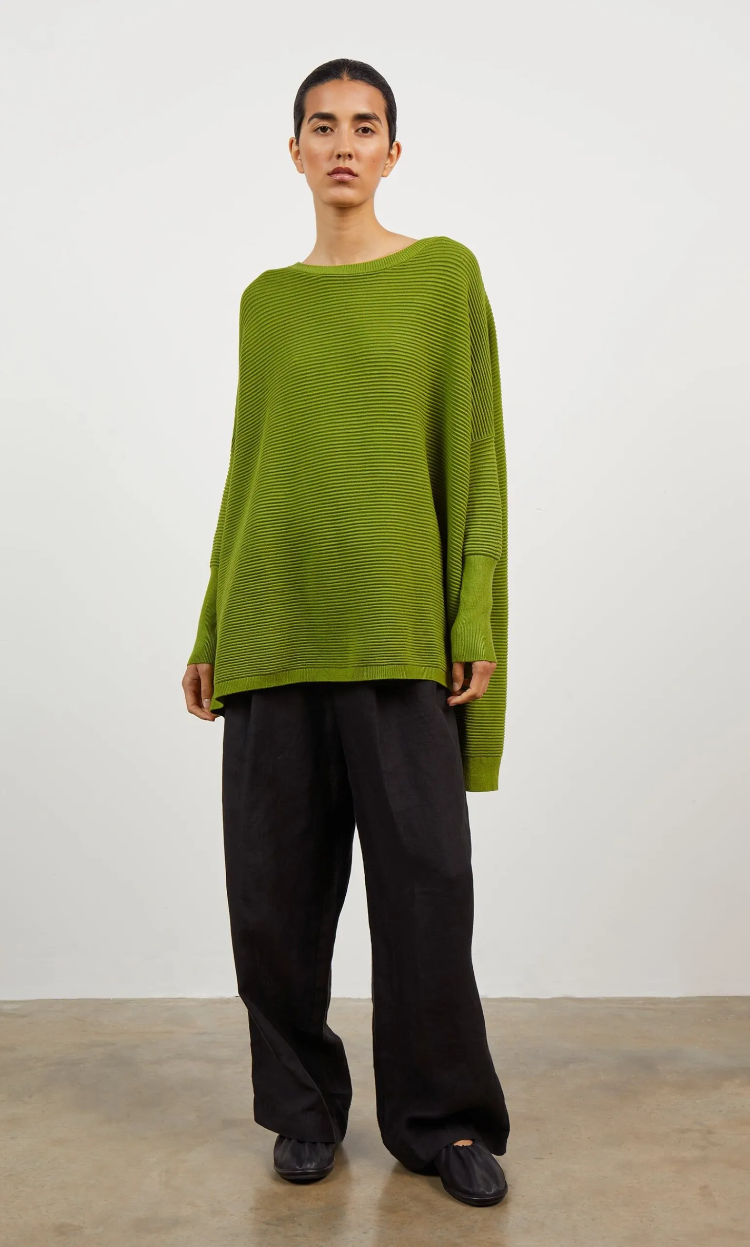 Jack Sweater - Apple Green>Plümo Studio Online