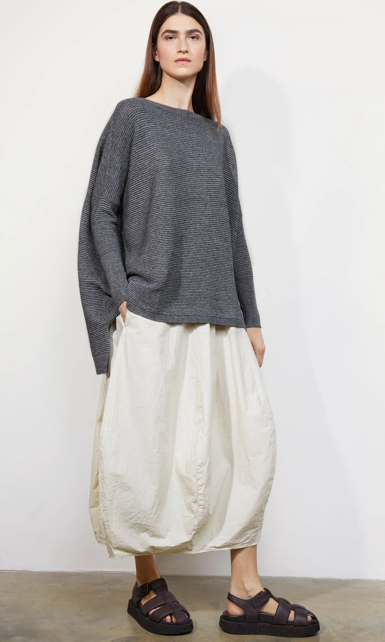 Jack Sweater - Grey Marl Twist>Plümo Studio Discount