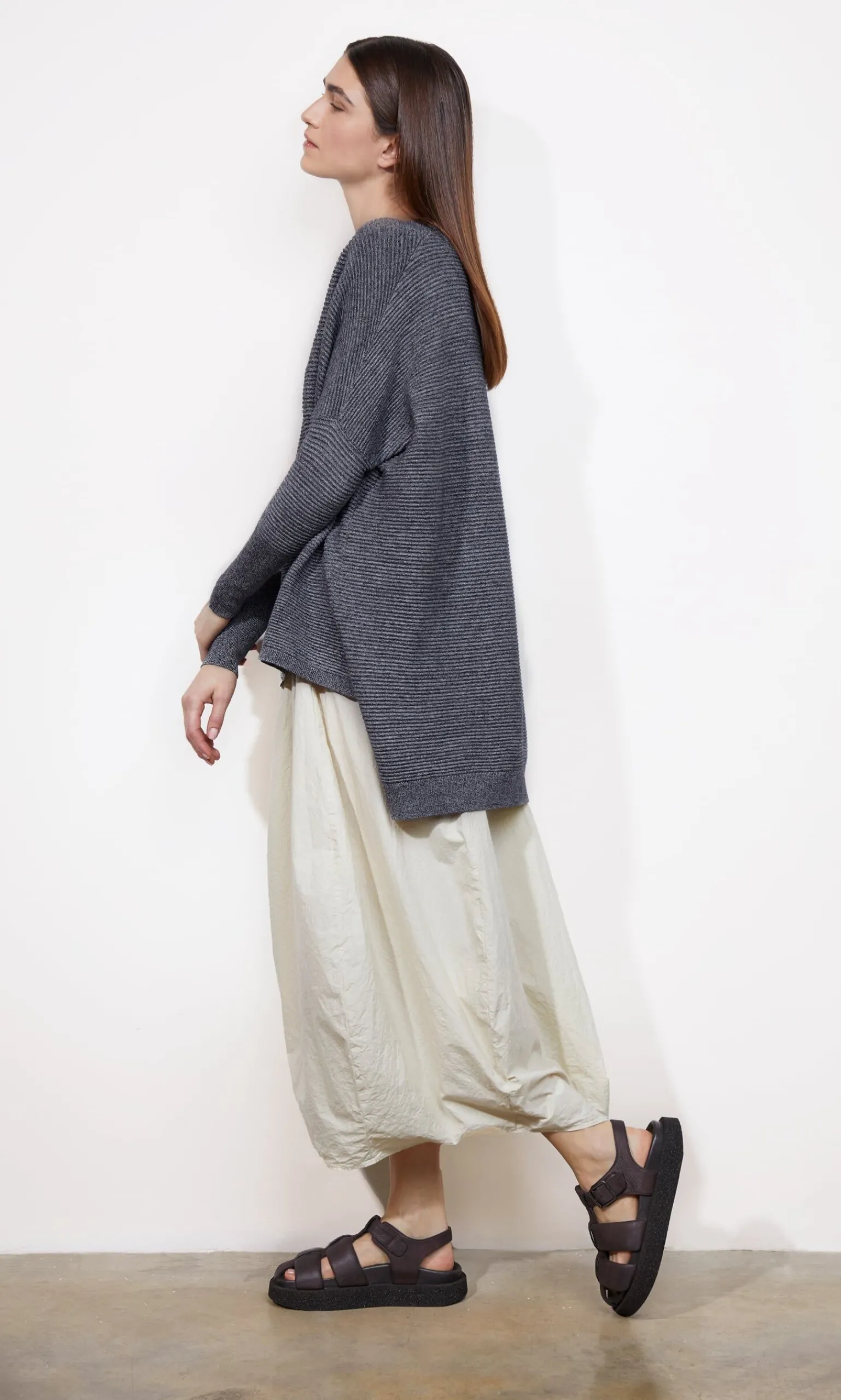 Jack Sweater - Grey Marl Twist>Plümo Studio Discount