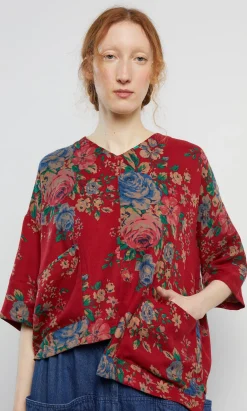 Liu Pocket Top - Red>Plümo Outlet