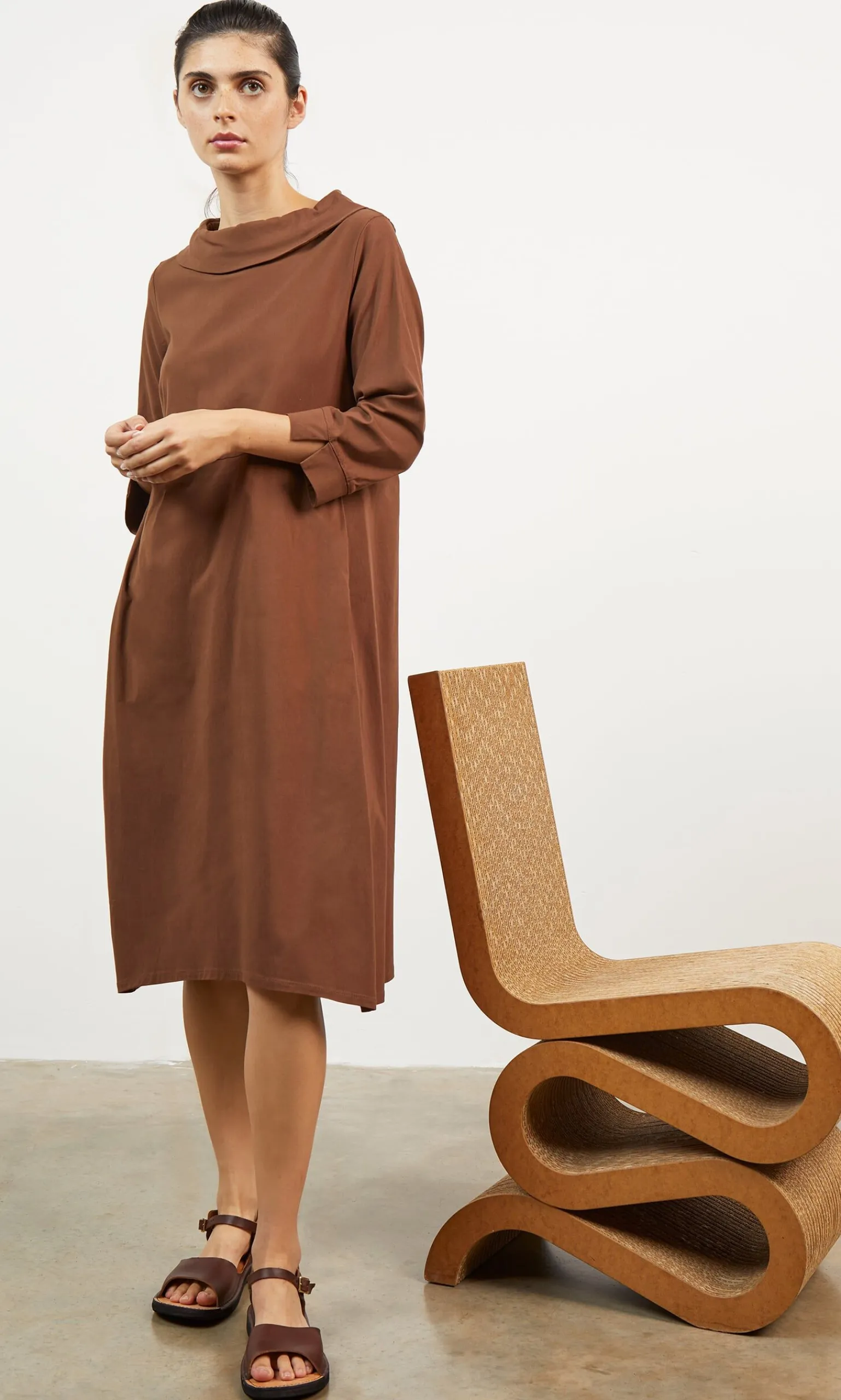 Malt Rollneck Dress>Plümo