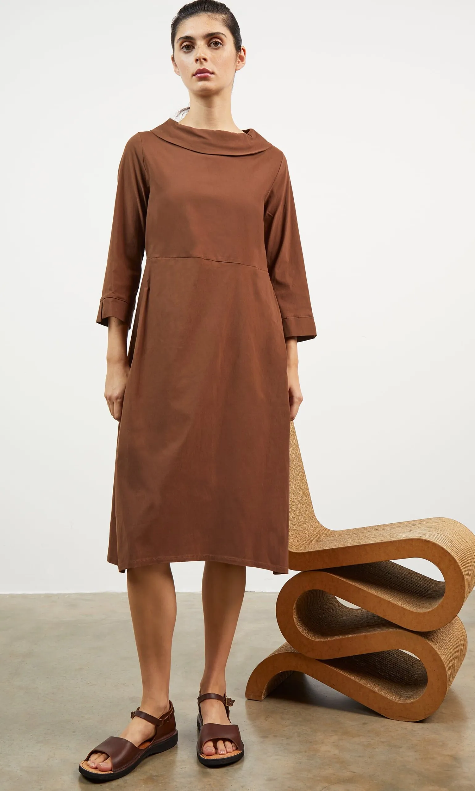 Malt Rollneck Dress>Plümo