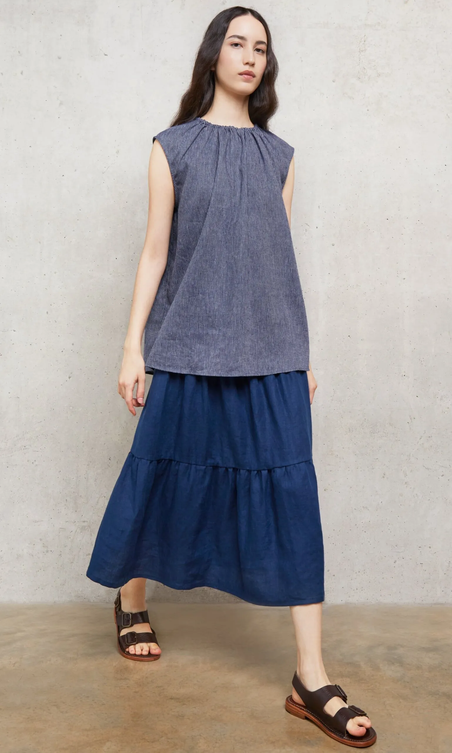 Marie Top - Pinstripe>Plümo Studio Best