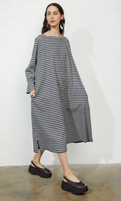 Marsell Dress - Gingham>Plümo Studio Sale