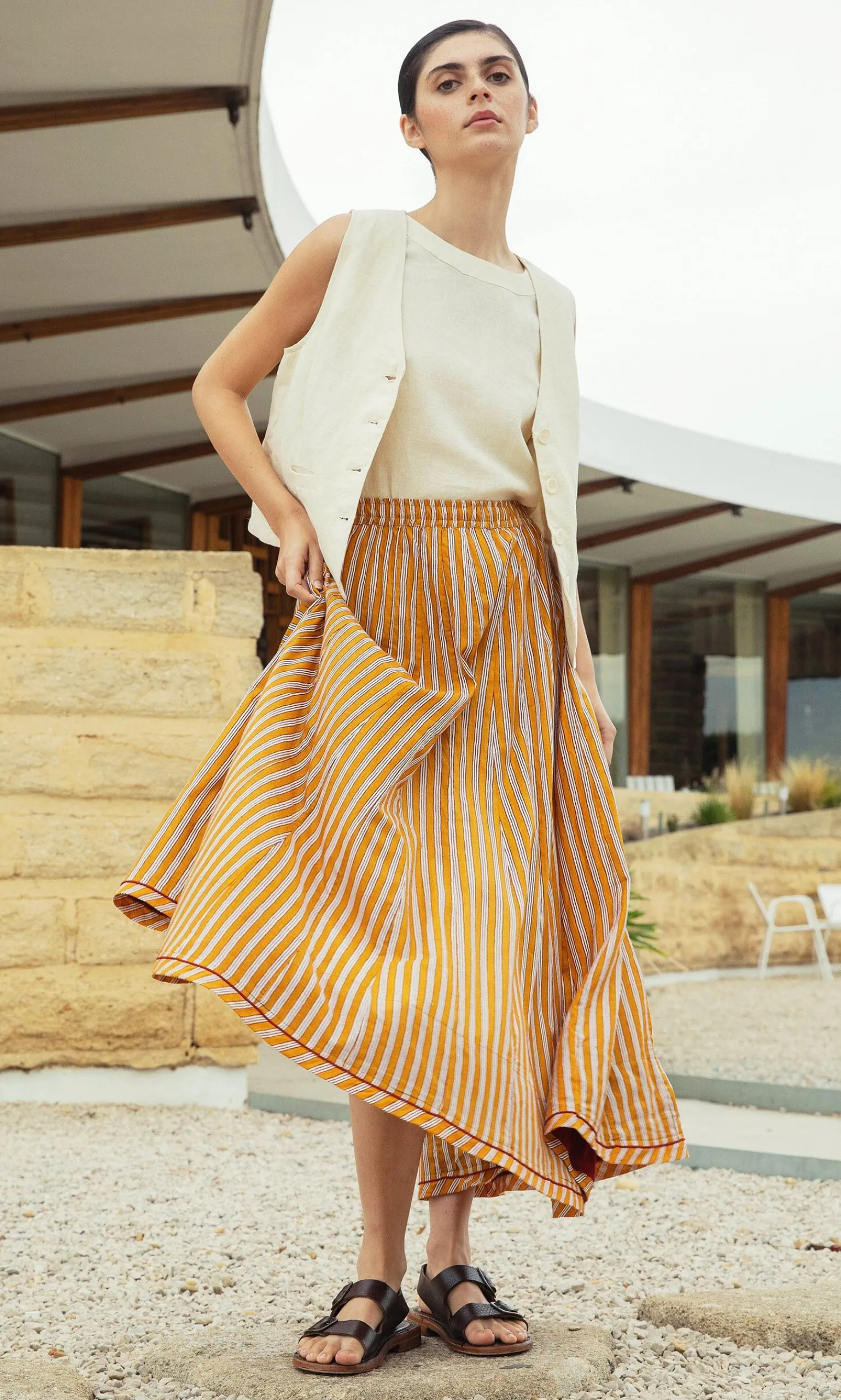 Mustard Skirt>Plümo