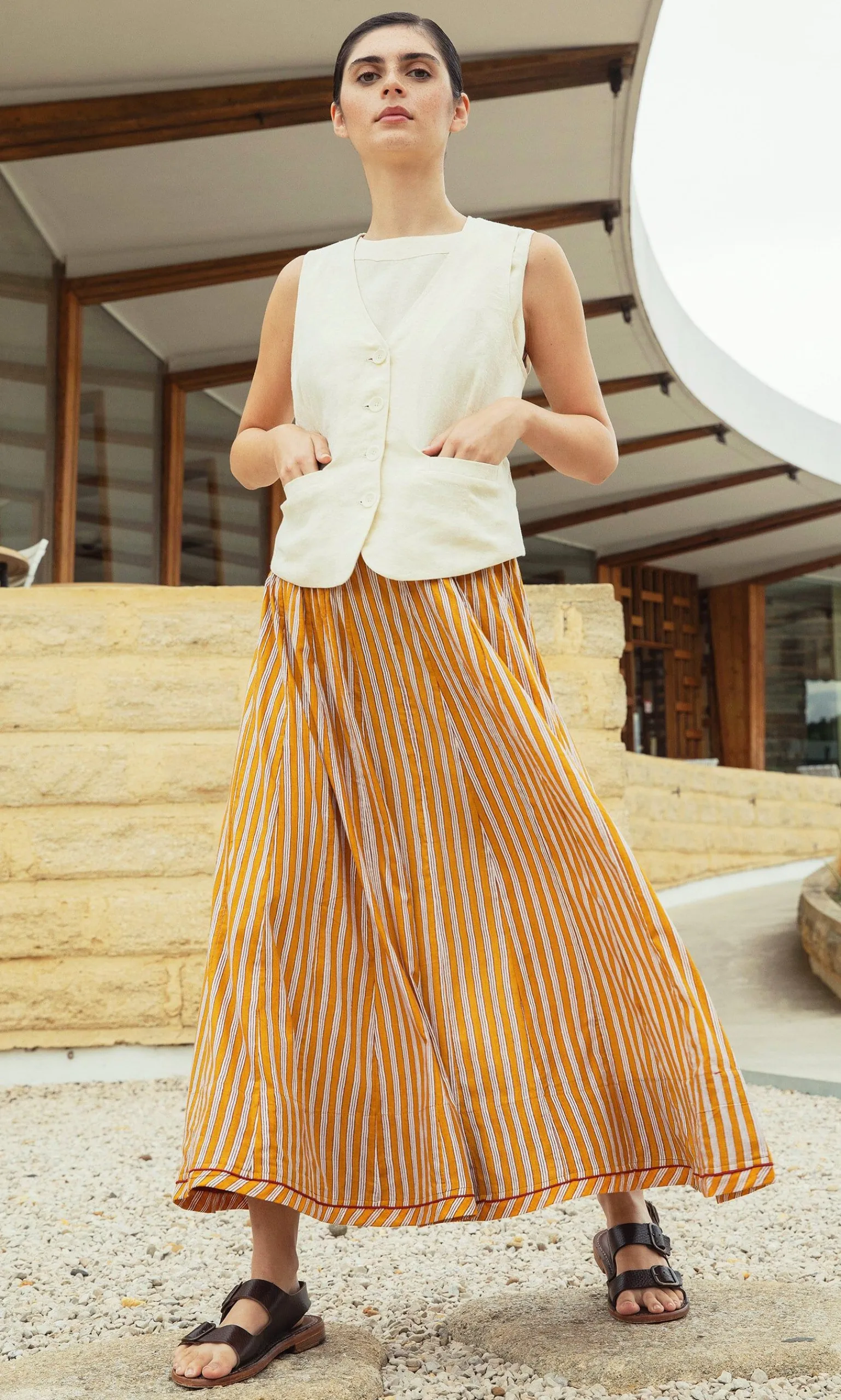 Mustard Skirt>Plümo