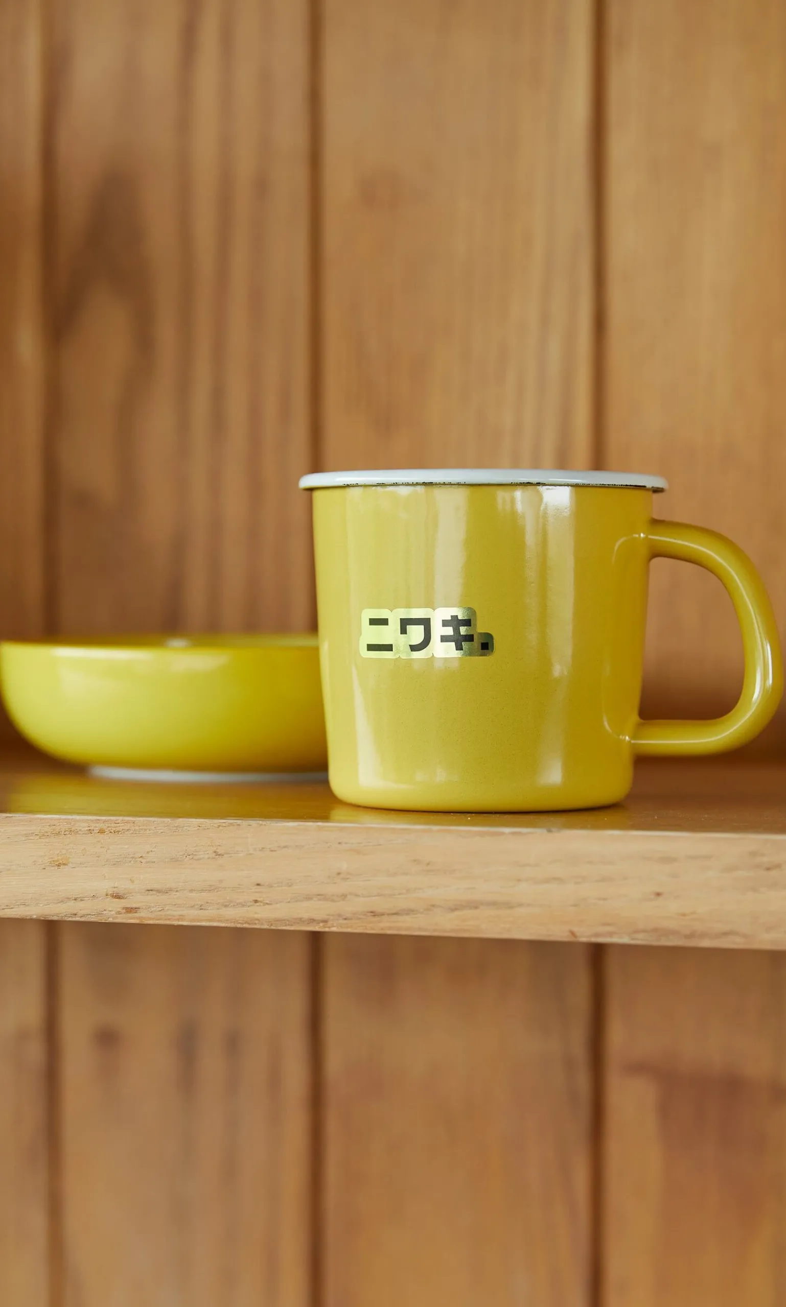 Mustard Yellow Enamel Mug>Plümo Online
