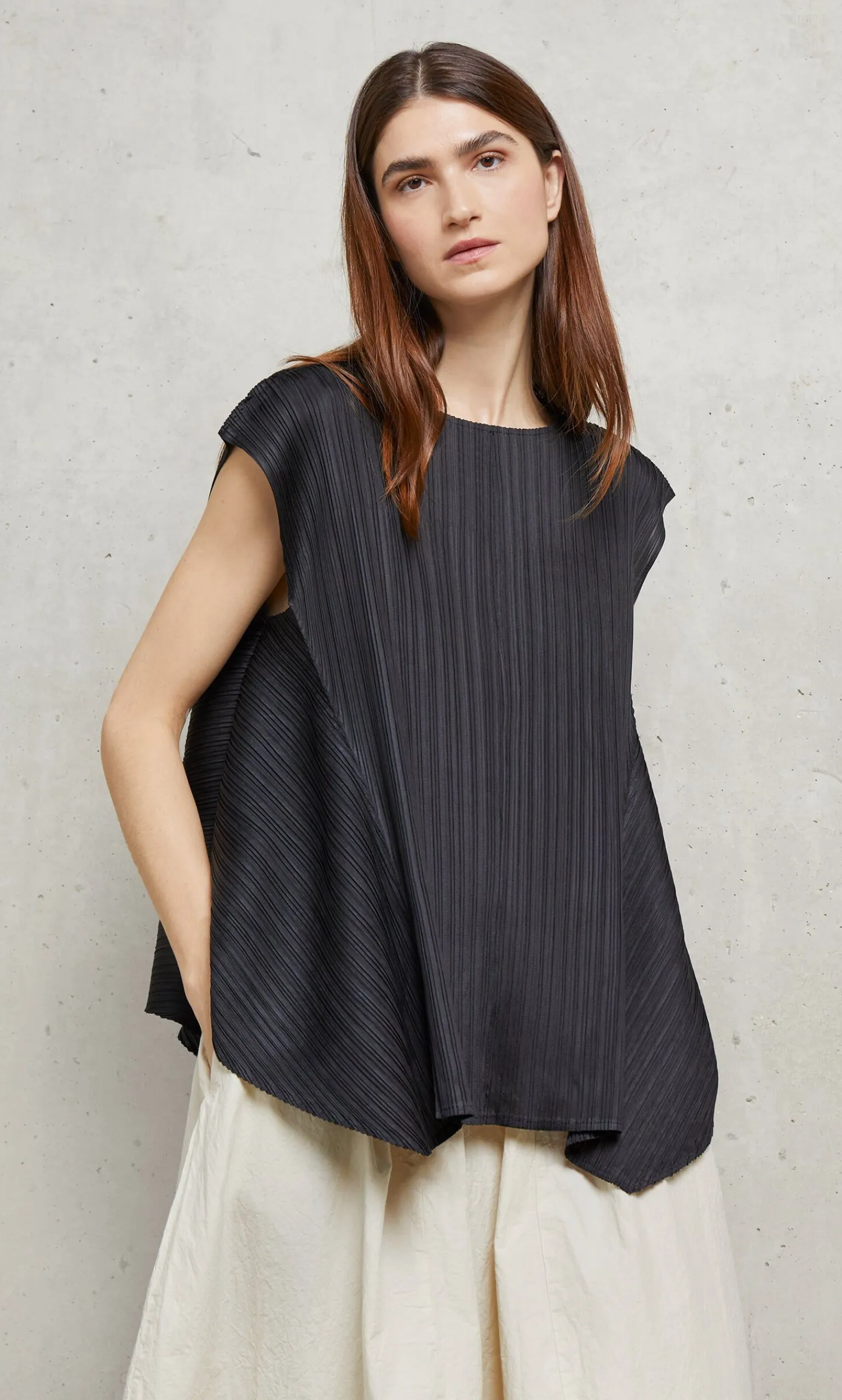 Nero Pleat Top>Plümo Discount