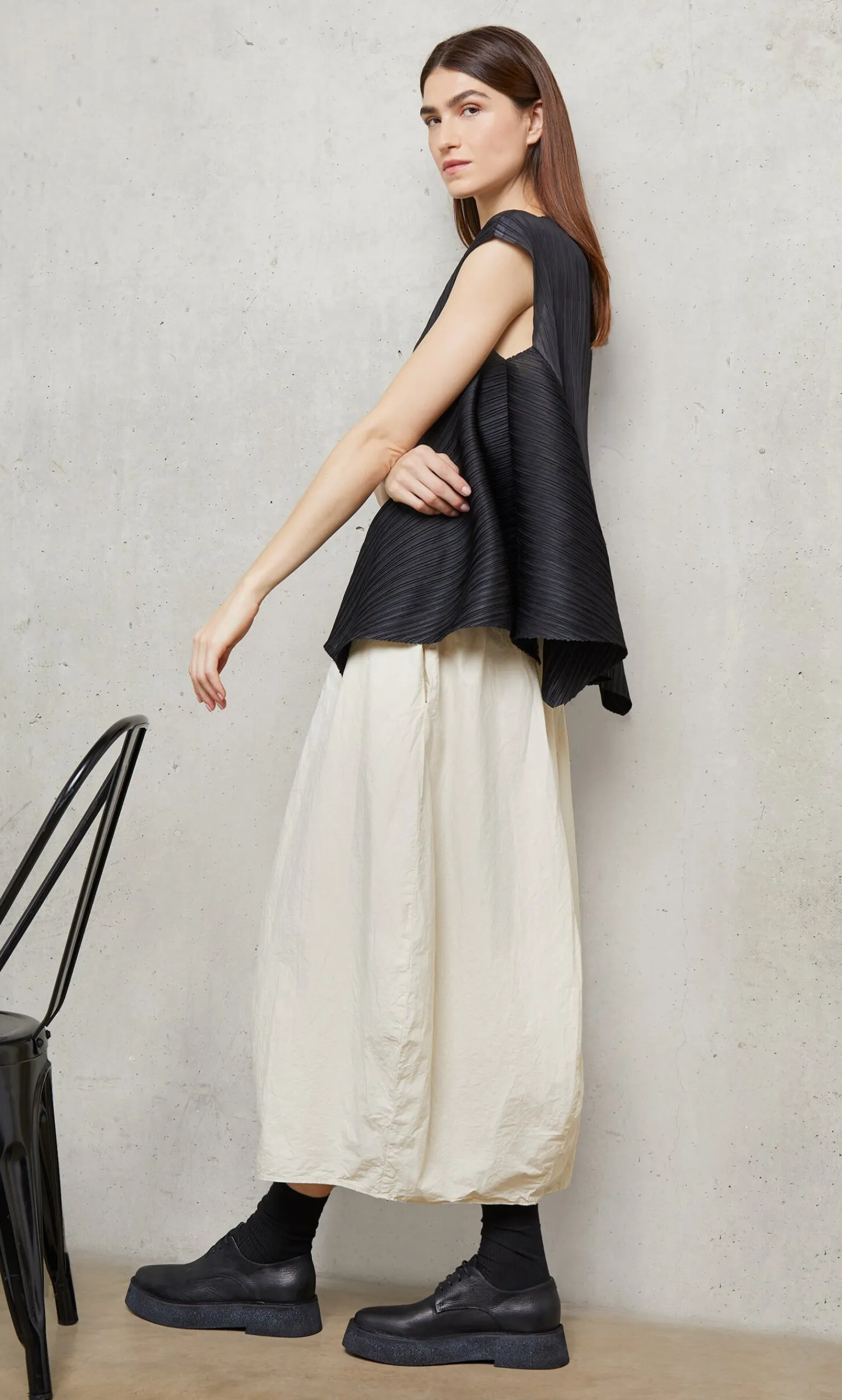 Nero Pleat Top>Plümo Discount