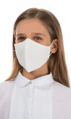 Organic Linen Kids Mask White Cloud>Plümo Outlet