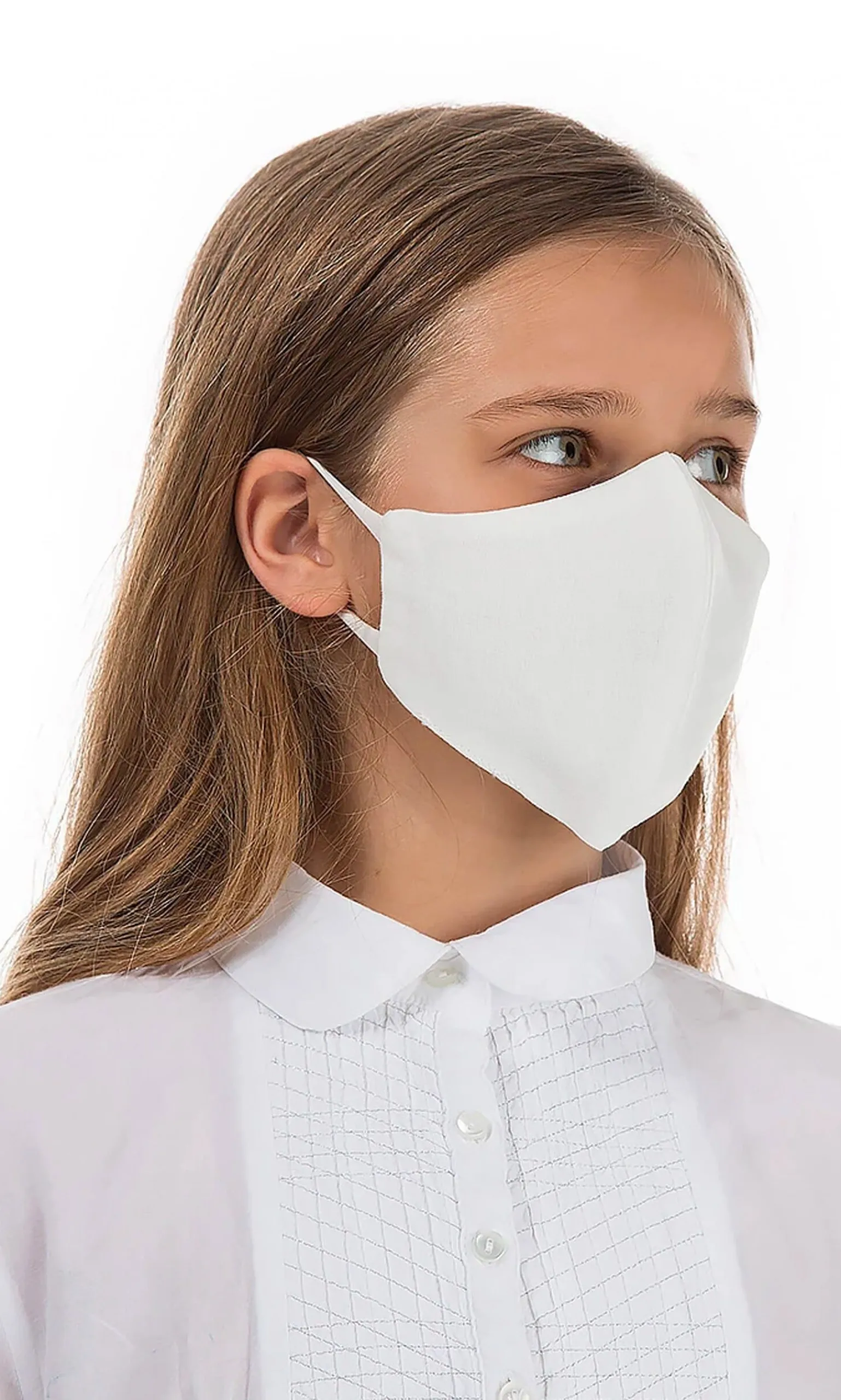 Organic Linen Kids Mask White Cloud>Plümo Outlet
