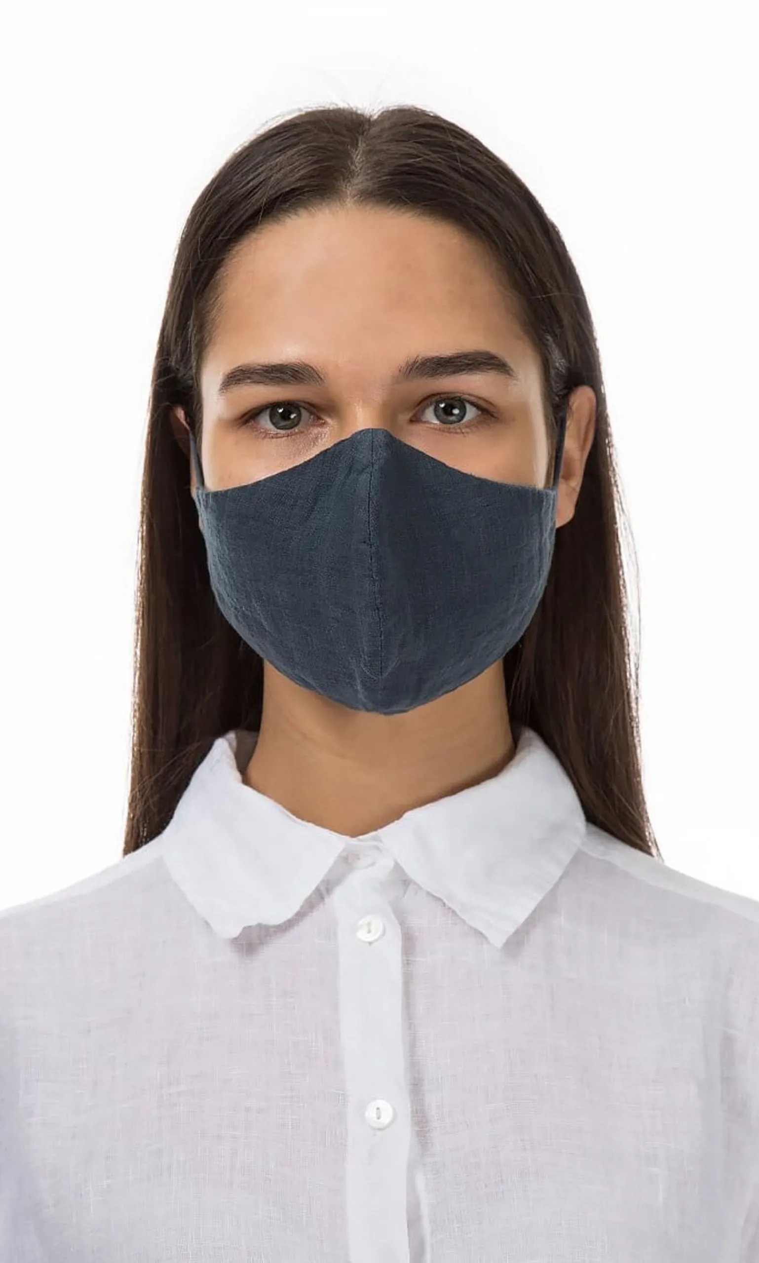 Organic Linen Mask - Charcoal>Plümo Best