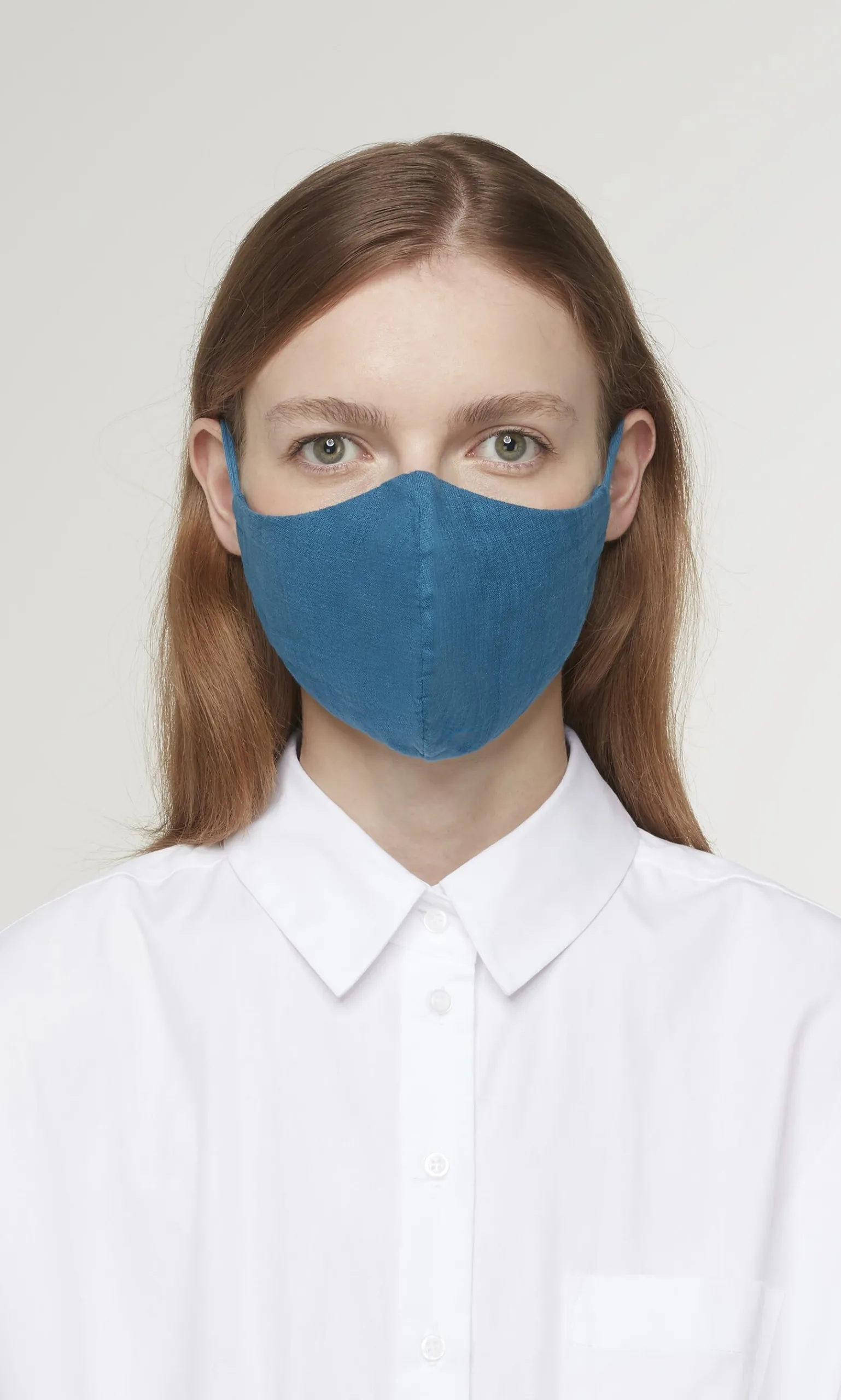 Organic Linen Mask - Finnish Blue>Plümo Discount