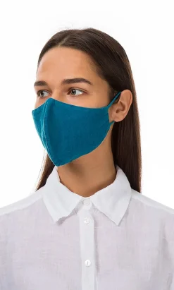Organic Linen Mask - Finnish Blue><noscript><img width=
