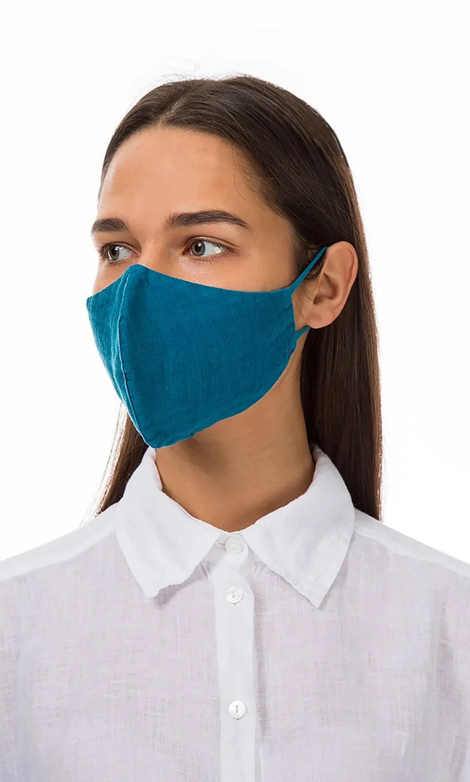 Organic Linen Mask - Finnish Blue>Plümo Discount