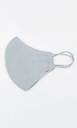 Organic Linen Mask - Grey Skies><noscript><img width=