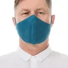 Organic Linen Mask Men Nordic Blue>Plümo Hot