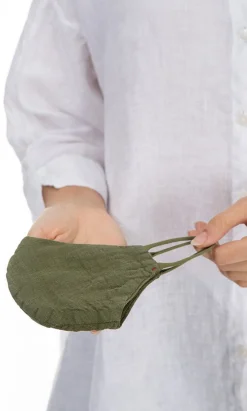 Organic Linen Teen Mask Khaki>Plümo Clearance