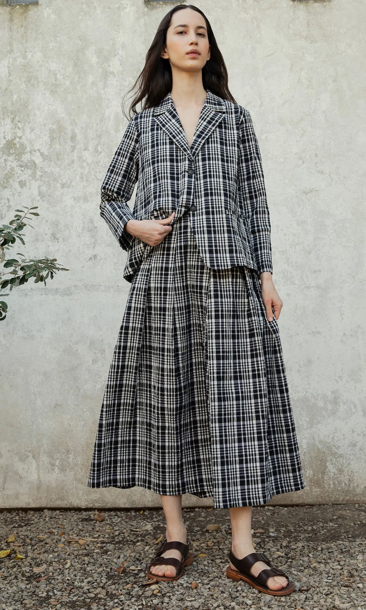Plaid Check Skirt>Neirami Sale
