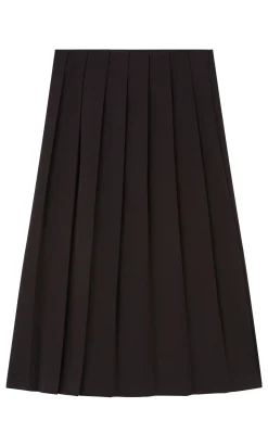 Pleat & Button Skirt><noscript><img width=