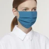 Pleated Face Mask & Pouch - Finnish Blue>Plümo