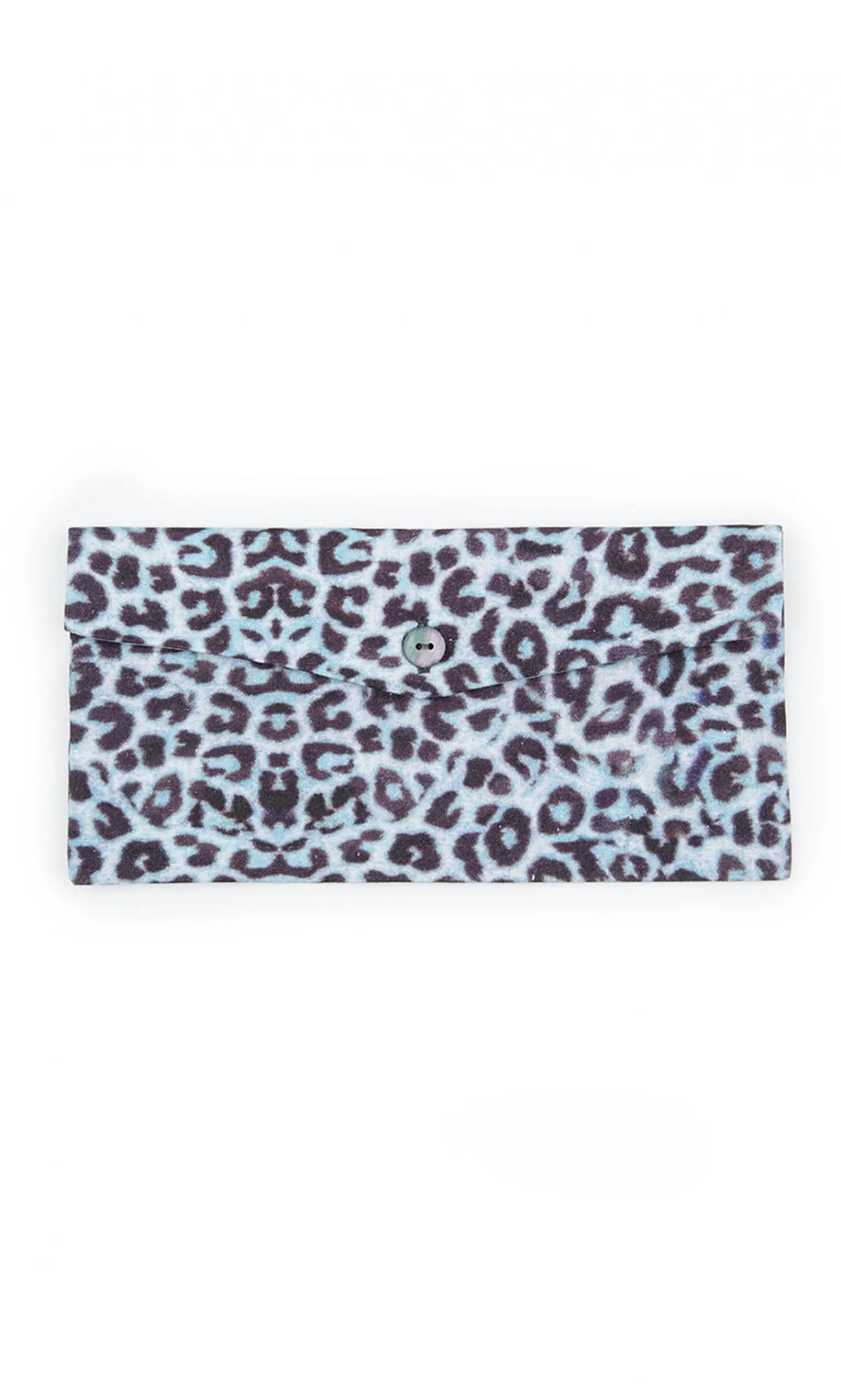 Pleated Face Mask & Pouch - Blue Leopard>Plümo Sale