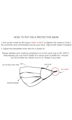 Pleated Linen Mask - Leopard Print><noscript><img width=