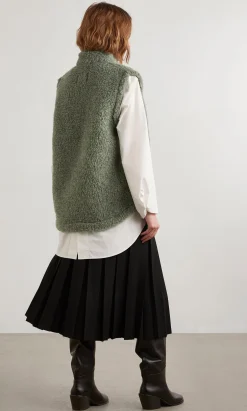 Ramblers Green Wool Gilet (No Hood)><noscript><img width=