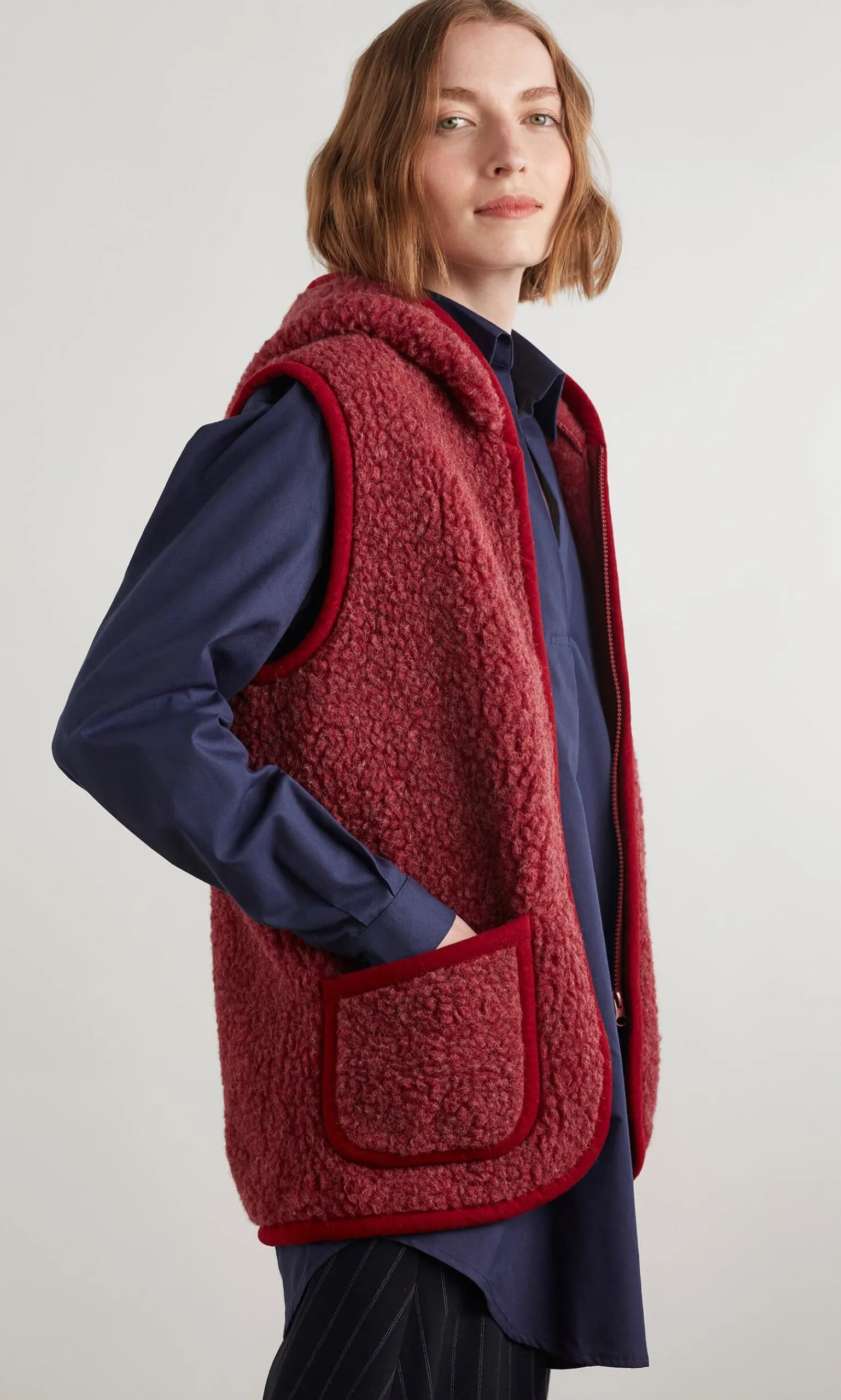 Ruby Wool Gilet>Plümo Studio Online