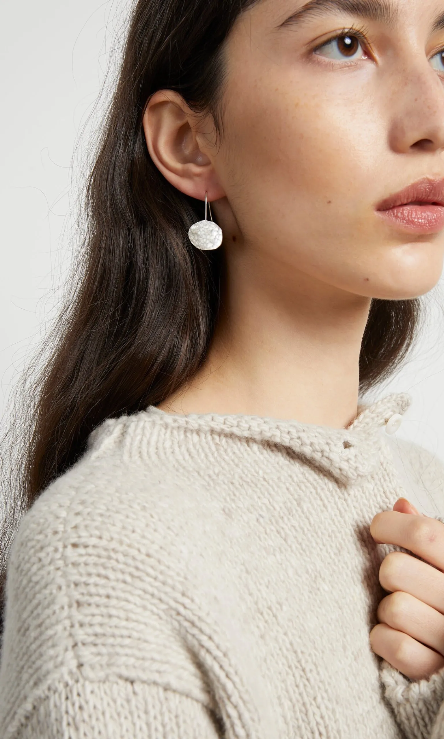 Silver Pebble Earrings>Plümo Outlet