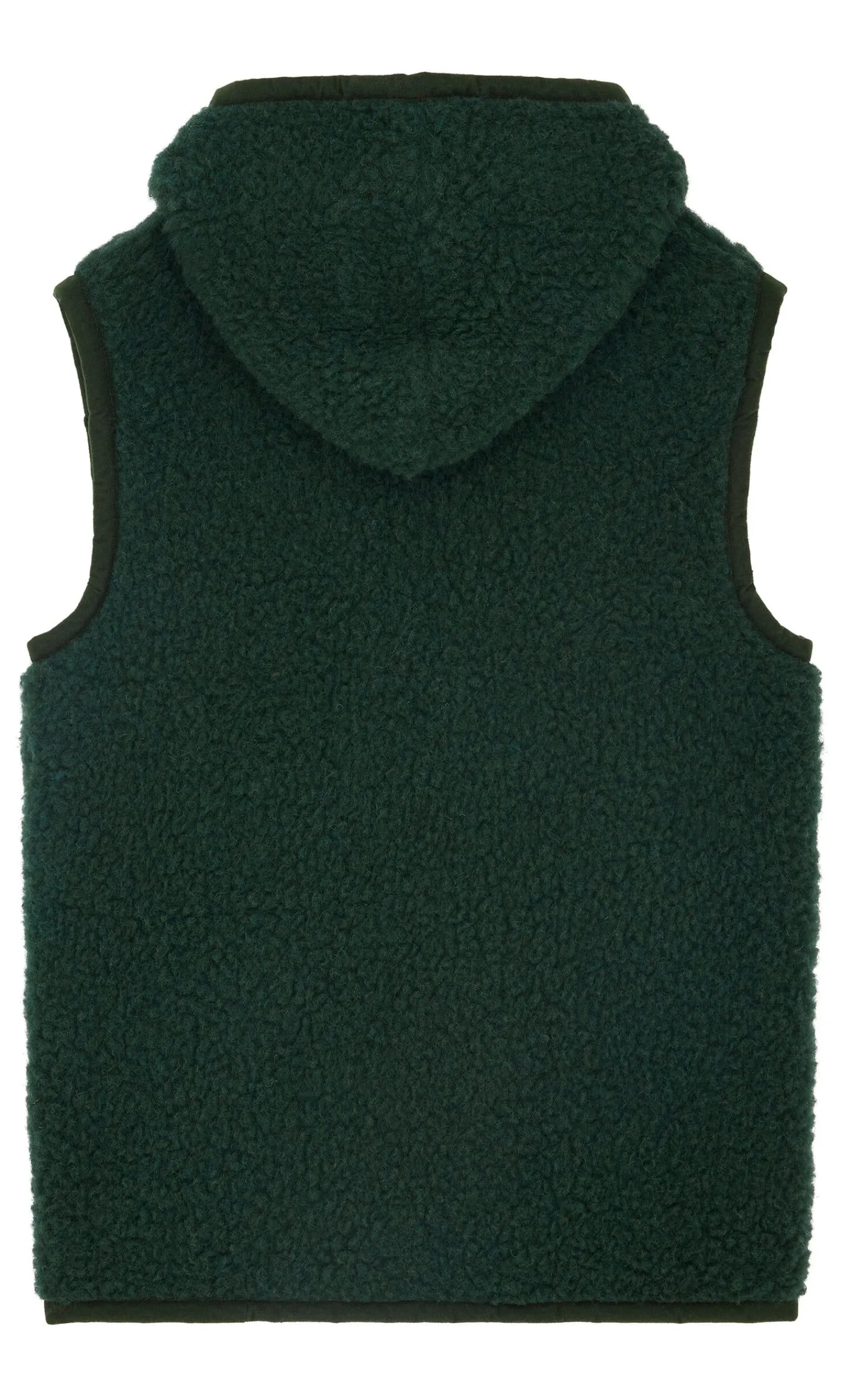 Wool Gilet - Bottle Green>Plümo Clearance